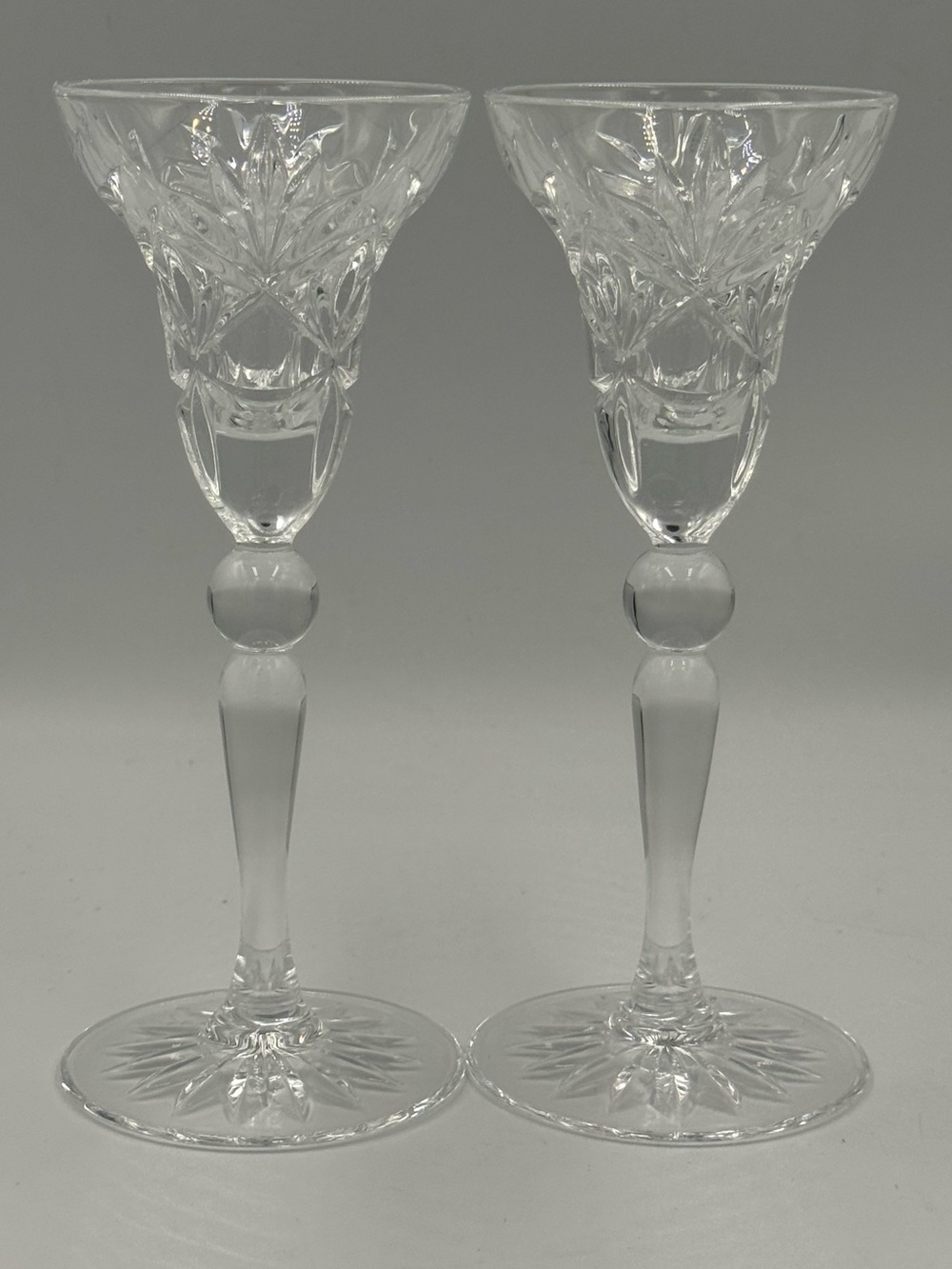 Vintage Cristal D’Arques - Durand “Mystique” 24% Lead Crystal Candle Holders